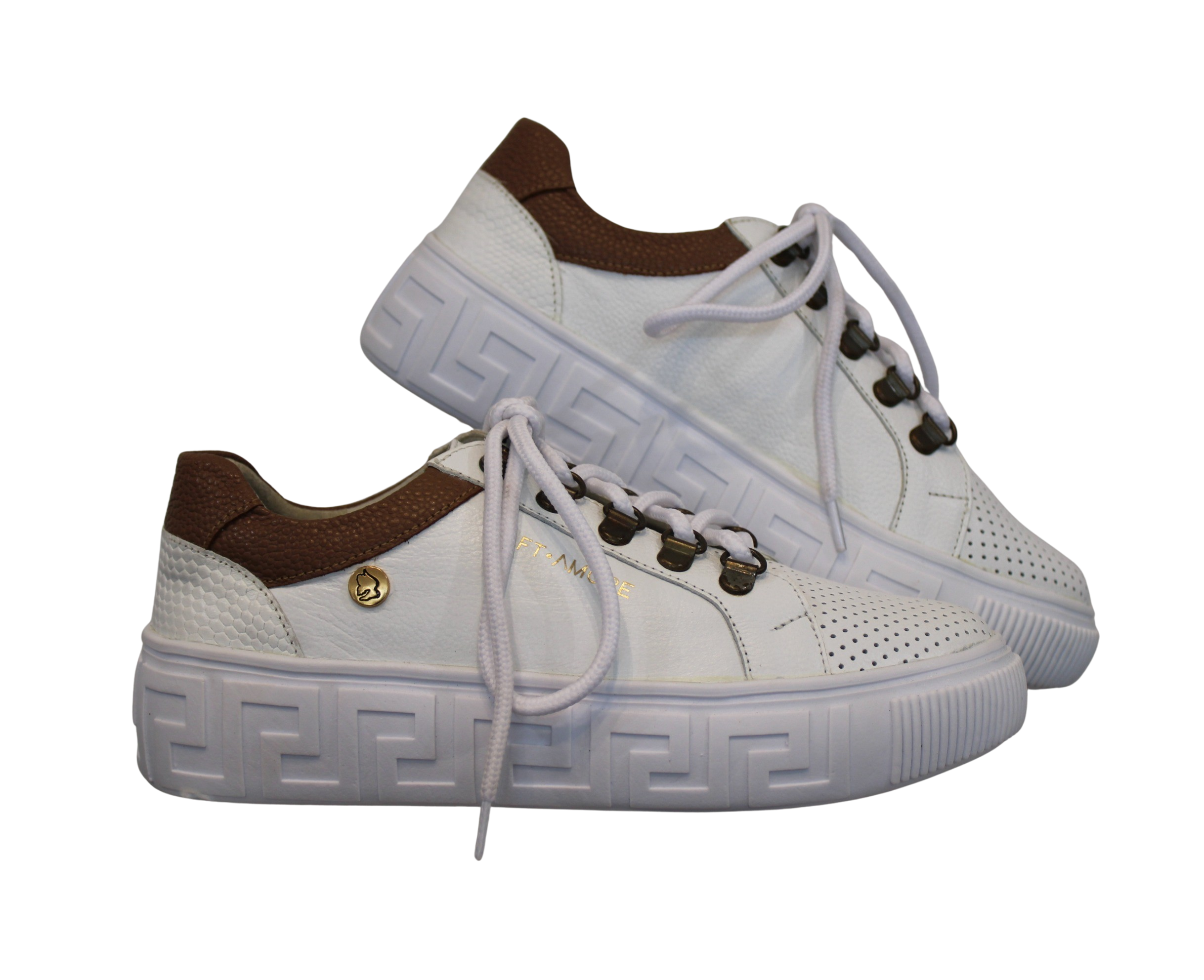 Fashionable Sneakers Bone White 4897