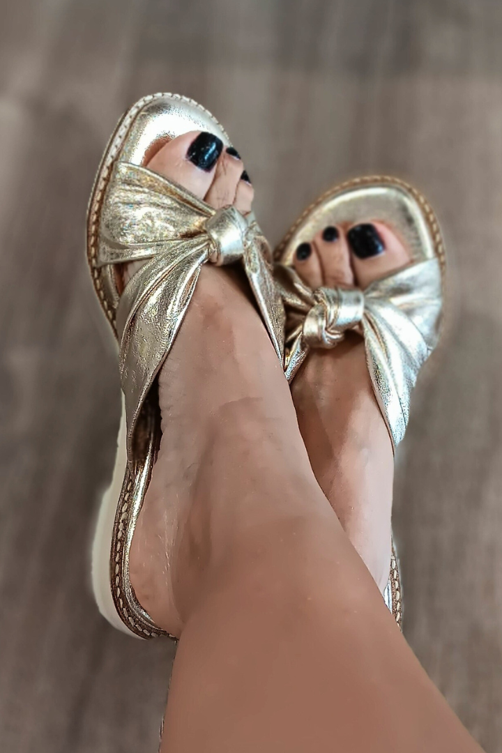 Gold Knot Toe Sandal | REF B531