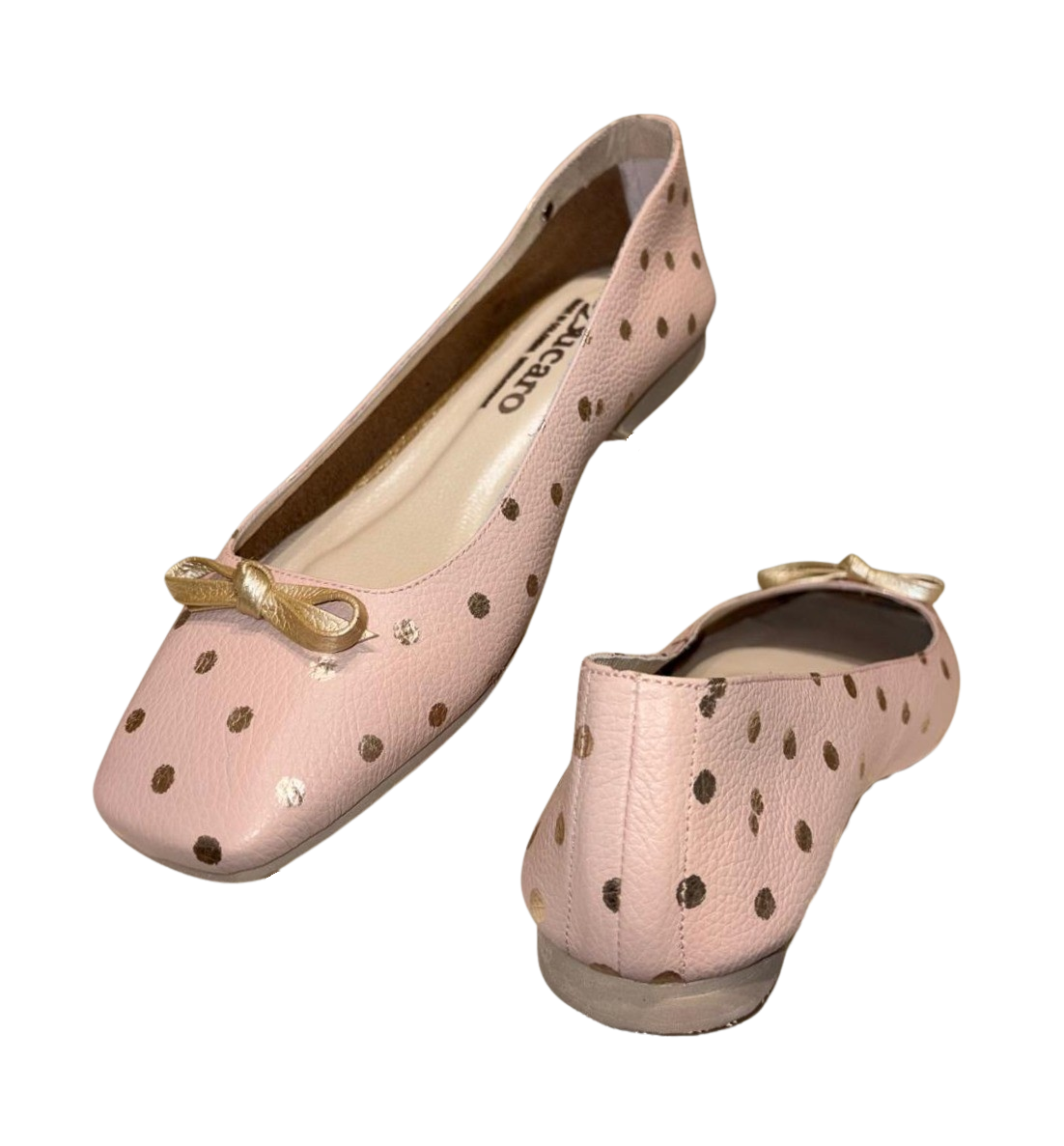 ROSE BALLERINA WITH GOLDEN DOTS | REF B511