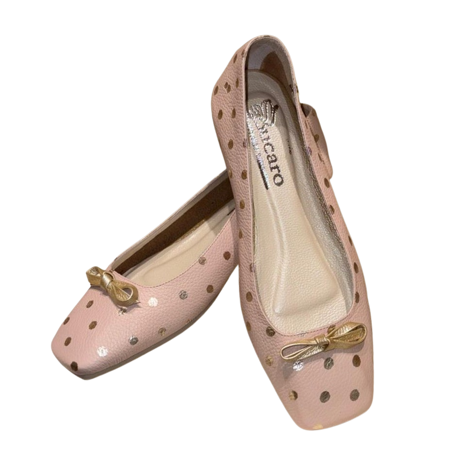 ROSE BALLERINA WITH GOLDEN DOTS | REF B511