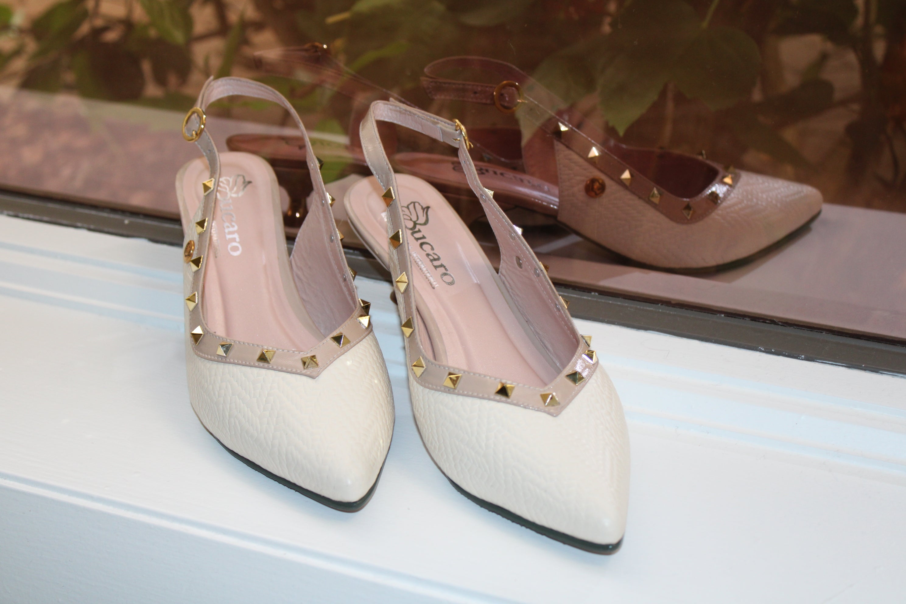 Slingback Bone White -Ref 3627