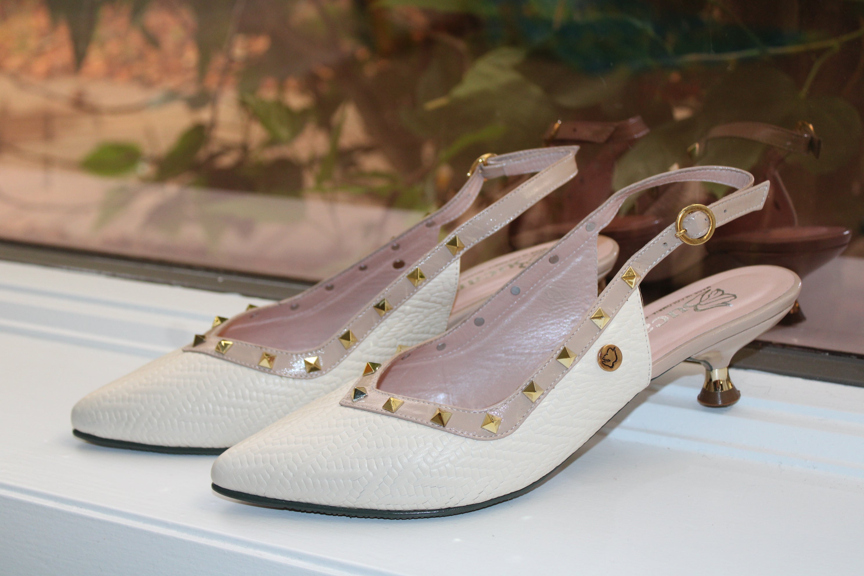 Slingback Bone White -Ref 3627