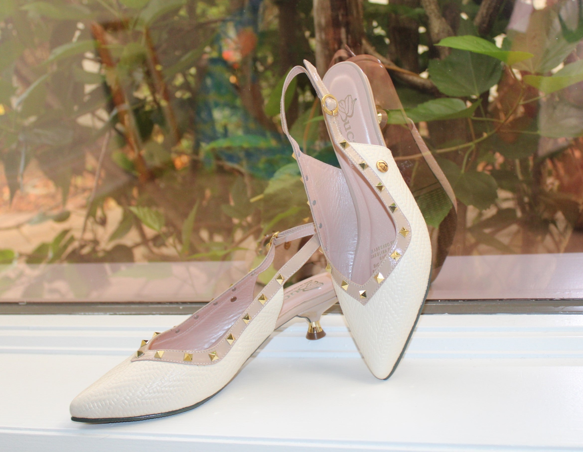 Slingback Bone White -Ref 3627
