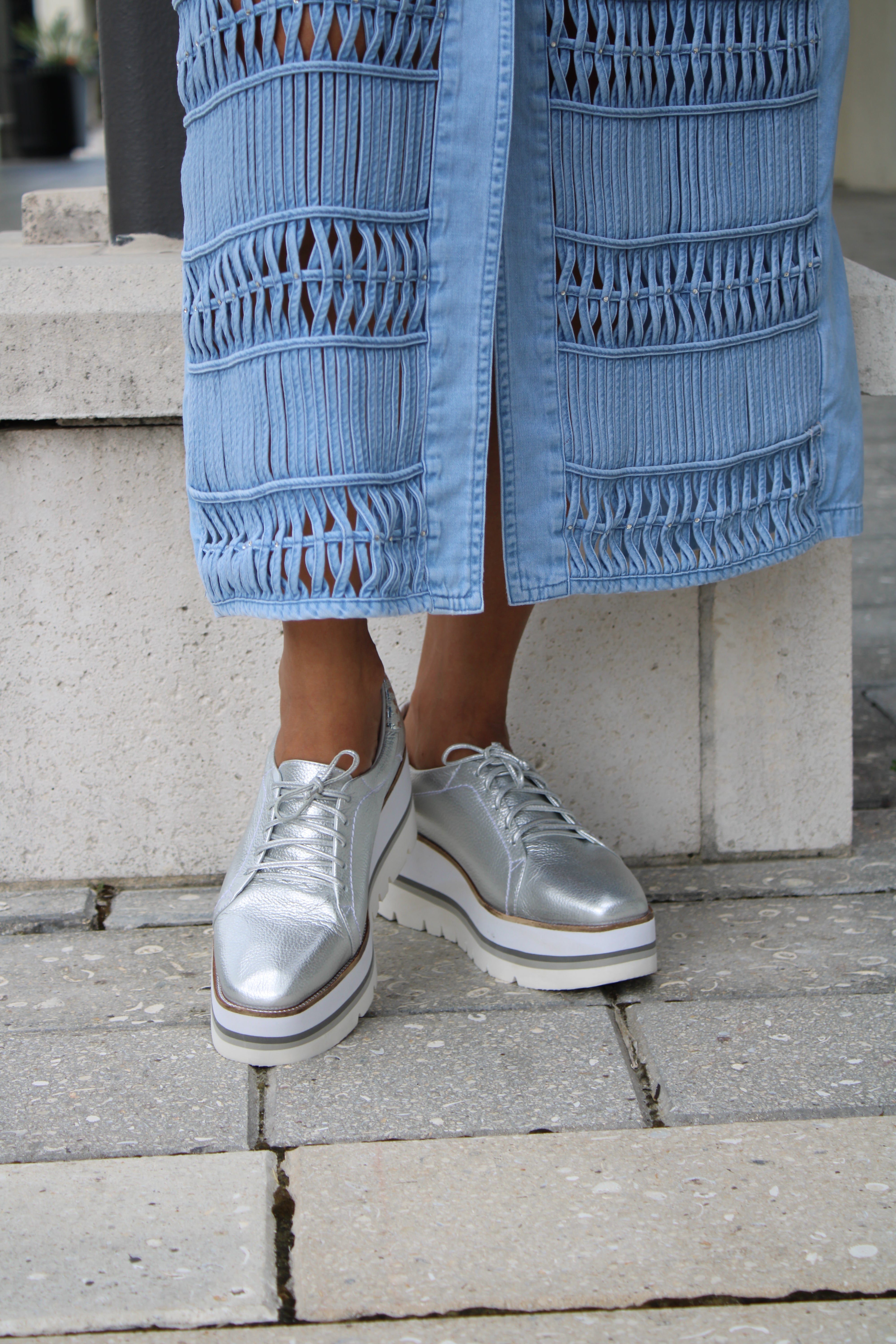 Silver Fashionable Sneakers
