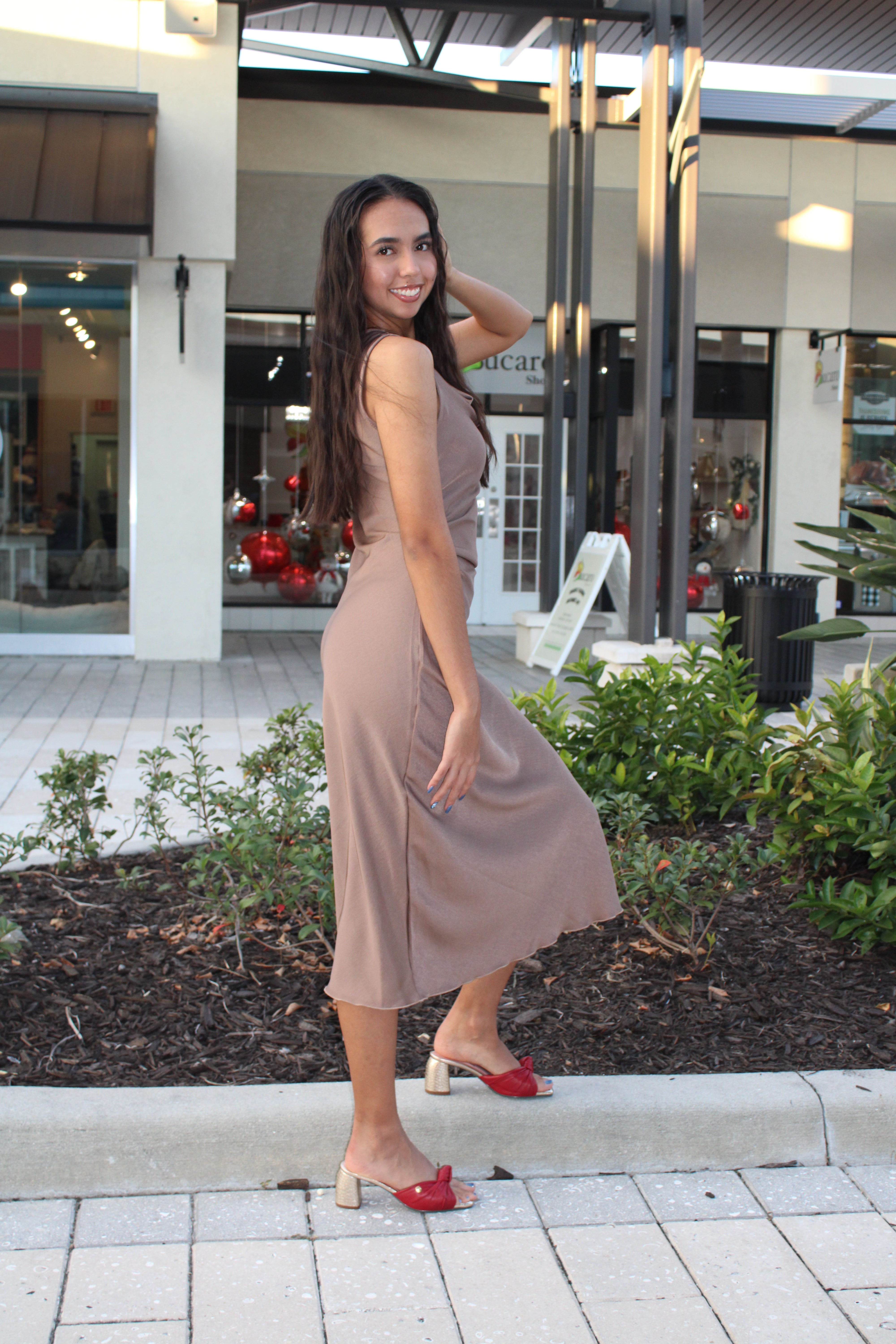 Red Knot Slingbacks, in leather | Ref 5962