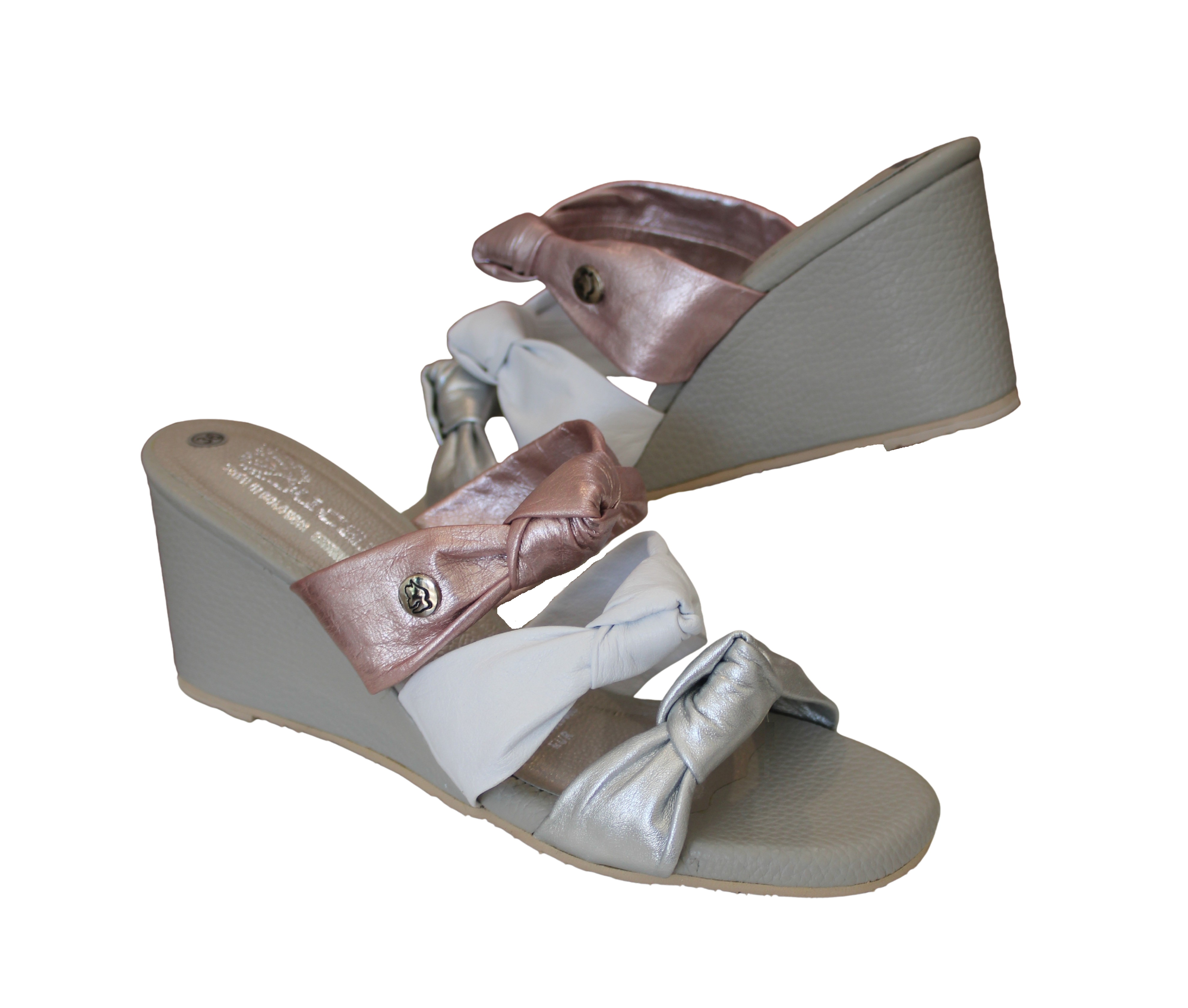 Three Knot Slingback Platform Wedge Heel | Ref 6441