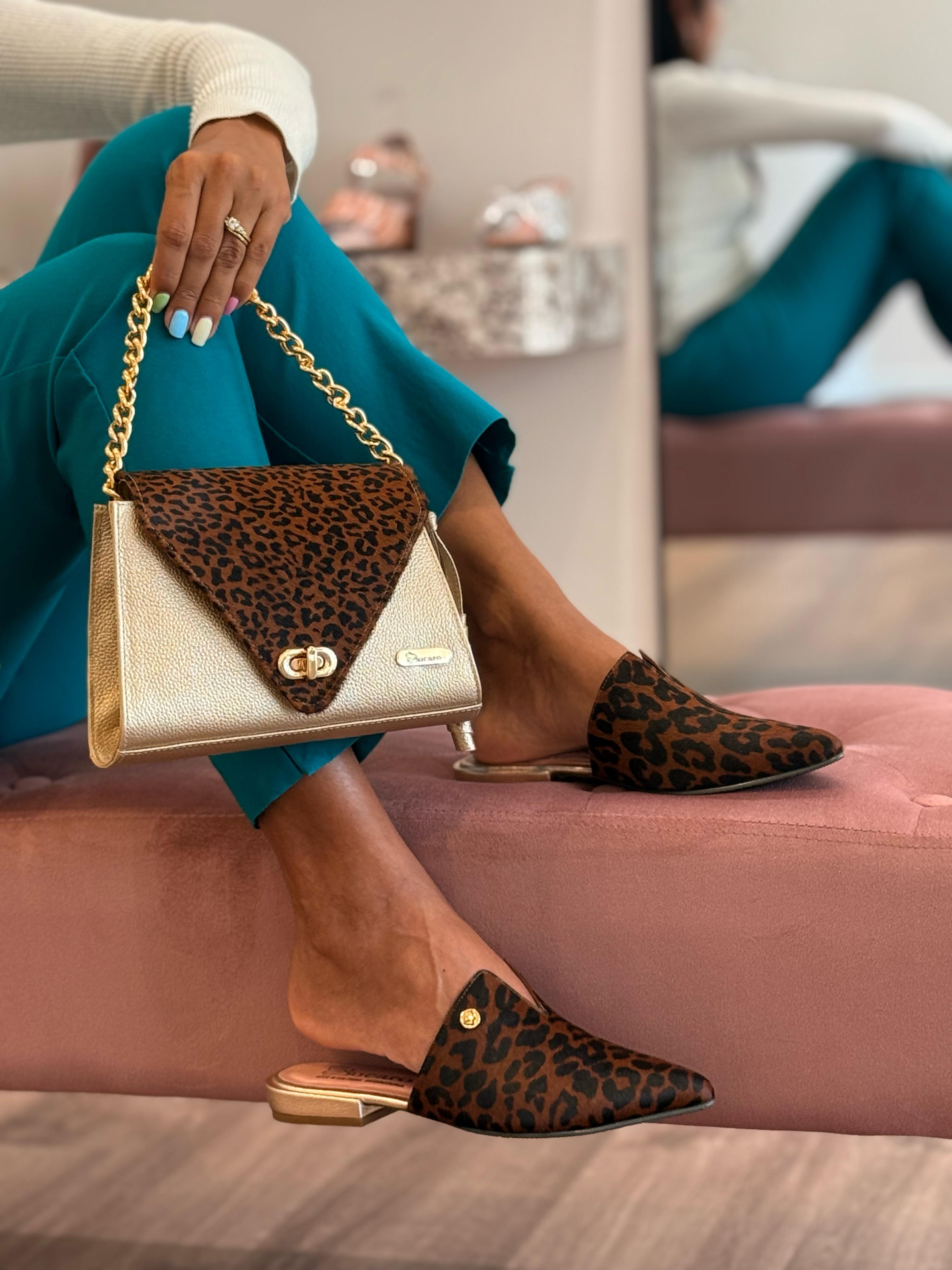 Slingbacks Leather Animal Print | Ref 3784