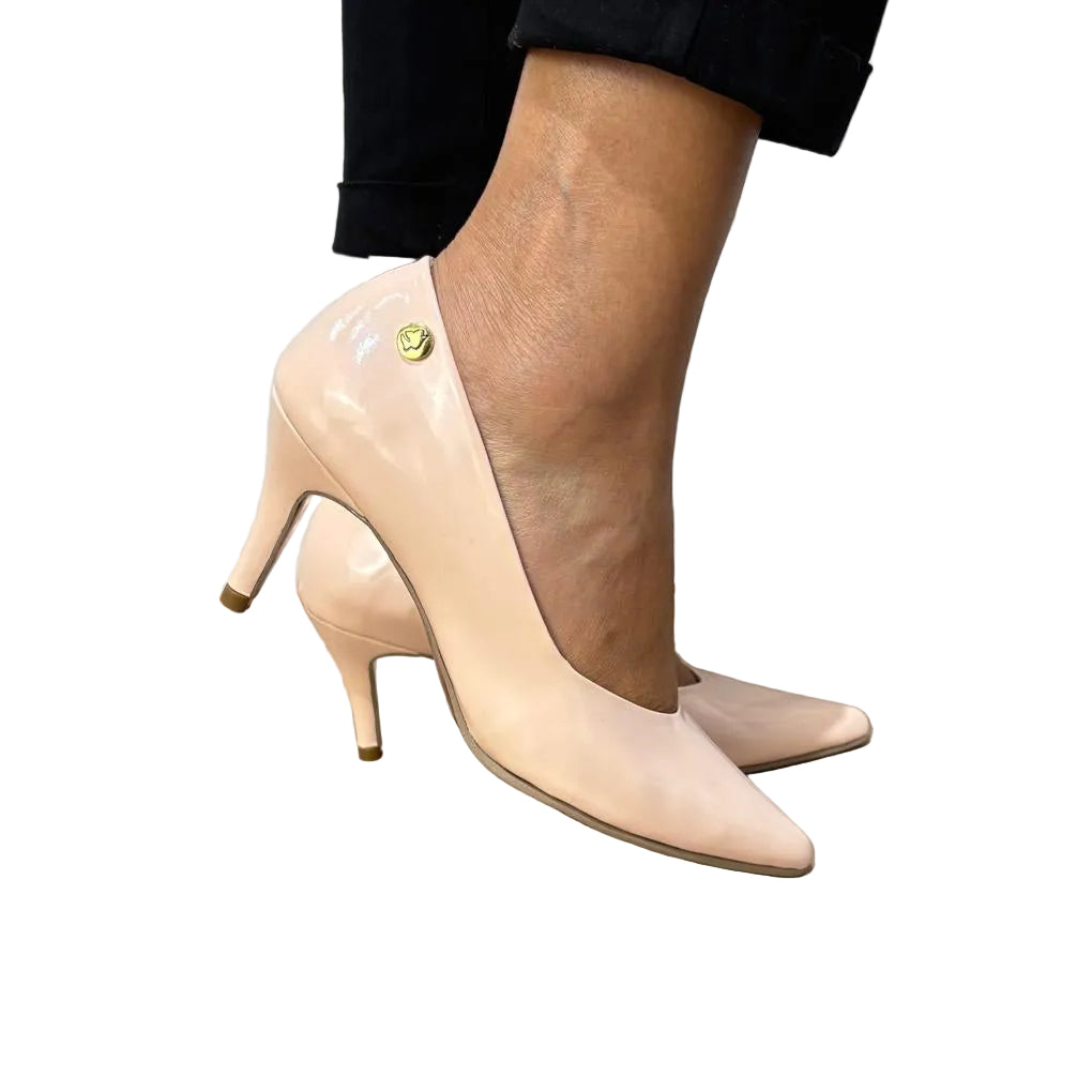 Soft Luxe Rose Nude Patent Leather Stiletto | REF 3823