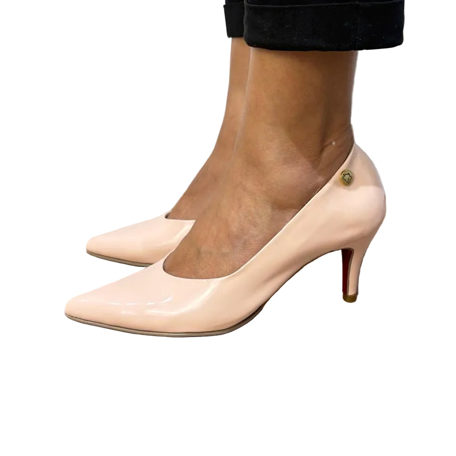 Soft Luxe Rose Nude Patent Leather Stiletto | REF 3823